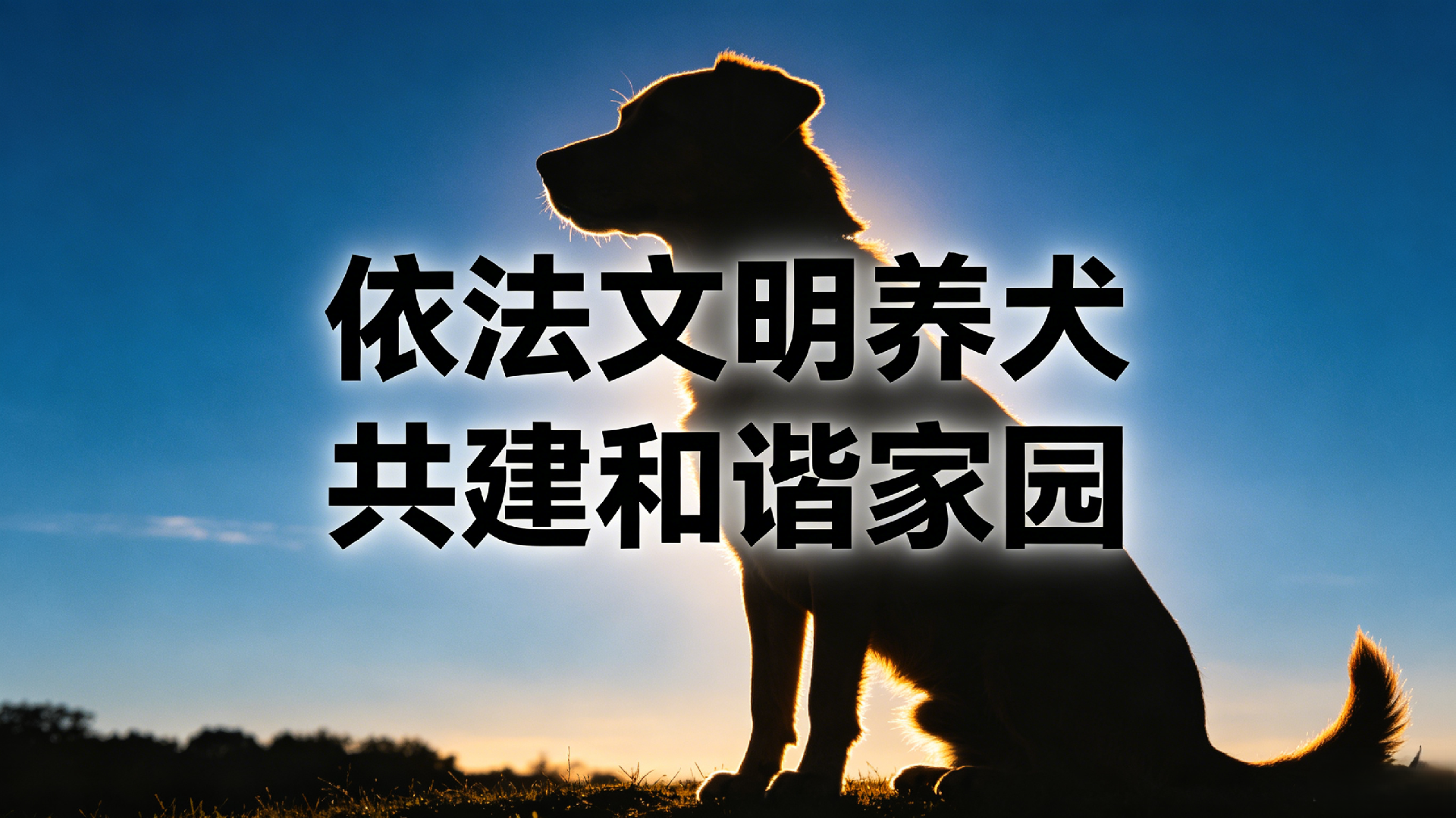 依法文明养犬 共建和谐家园